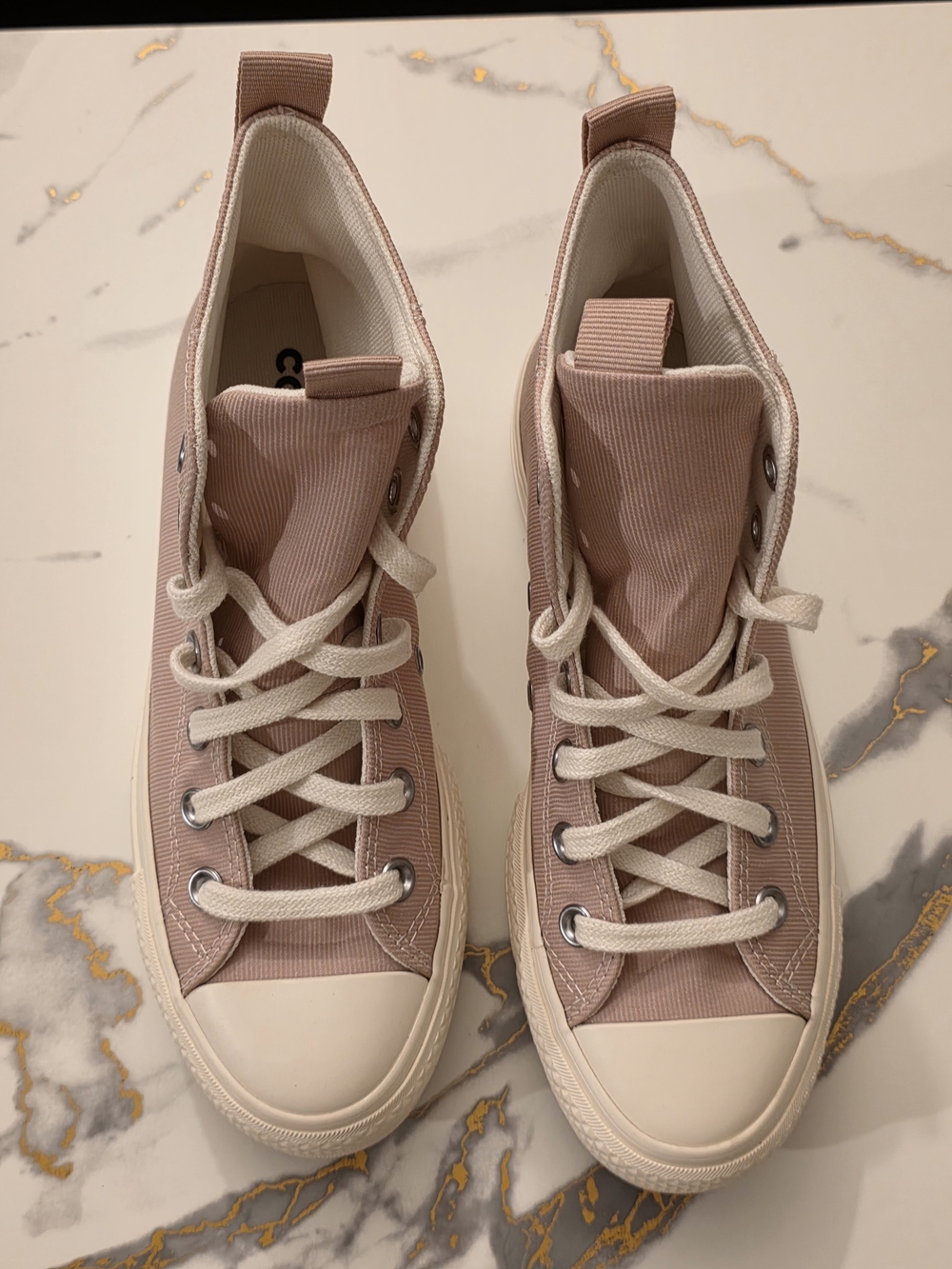 Converse CTAS Lift Hi Sneakers - Static Pink/Egret/Fossilized